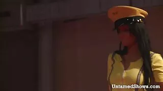सजीव च्याट मोडेल कुखुरा बेकारी र एक खेलौना सवारी