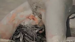 गर्भवती पत्नी हस्तमैथुन पछि उनको पति कुखुरा चूसना गर्न खुसी